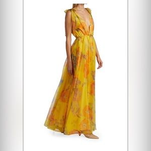 STAUD Dandelion Chiffon Maxi Dress